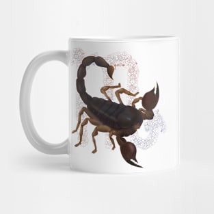 Scorpio - Colour outline no flowers Mug